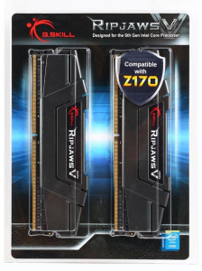   G.Skill DDR4-3200 16GB (2x8GB) PC4-25600 Ripjaws V Gunmetal Grey, CL16, 1.35V (F4-3200C16D-16GVGB) 5