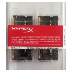  Kingston 8GB 1600MHz DDR3L CL9 SODIMM (Kit of 2) 1.35V HyperX Impact Black (HX316LS9IBK28) 3