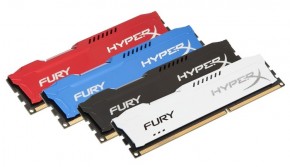  Kingston 16Gb DDR3 1866MHz HyperX Fury Black (2x8GB) (HX318C10FBK2/16) 5