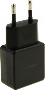      TOTU AC20 Dual USB travel Adapter Black