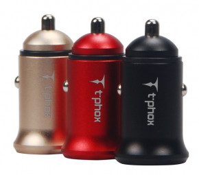    T-phox Zega 3.1A Dual USB Gold 6