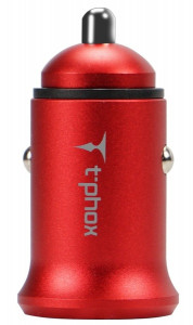    T-phox Zega 3.1A Dual USB Red