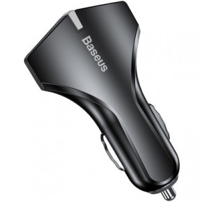    Baseus USB Car Charger Small Rocket QC3.0 2xUSB 3A Black (CCALL-RK01)