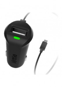   iOttie USB Car Charger Rapid Volt Mini with microUSB Cable Black (CHCRIO102)