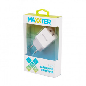    Maxxter 2USB 2.4A White (UC-25A) 3