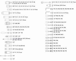   Intertool ET-7176 1/4 & 3/8  1/2 176  + AC-0001 (ET-7176.A) 4