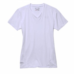   Under Armour HeatGear Compression V-Neck S (46UA)White