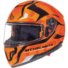  MT Helmets Atom SV-Divergence G1 GLOSS FLUOR ORANGE XS 3