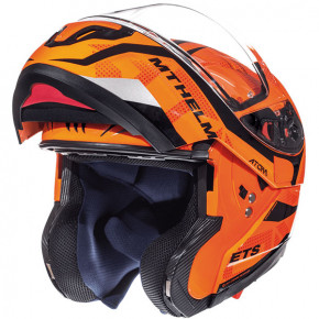  MT Helmets Atom SV-Divergence G1 GLOSS FLUOR ORANGE XS 4