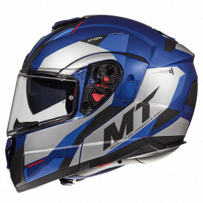  MT Helmets Atom SV Transcend Gloss Blue L