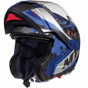  MT Helmets Atom SV Transcend Gloss Blue M 3