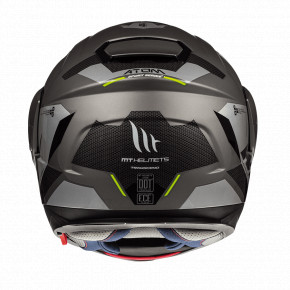  MT Helmets Atom SV Transcend Gloss Matt Gray XS 4