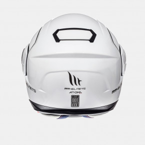  MT Helmets Atom SV solid Gloss Pearl White XXL 3