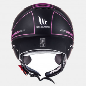  MT Helmets City Eleven Tron Matt Black Fushia 3XL 4