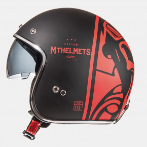  MT Helmets Le-Mans SV Divenire Matt Black Red 3XL