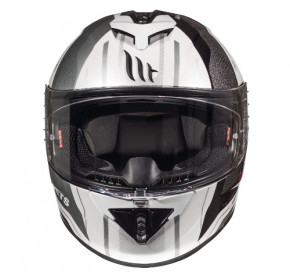  MT Helmets RAPIDE Duel D7 Gloss Pearl Silver 3XL 4