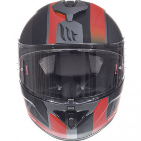  MT Helmets RAPIDE Overtake B1 Matt Black Red XS 3