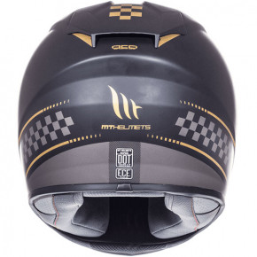  MT Helmets RAPIDE Revival A1 Matt Black Gold XXL 3