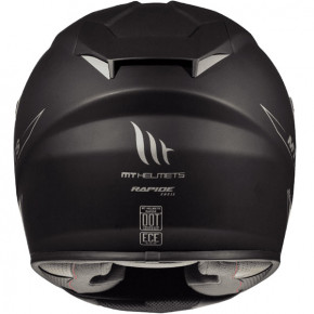  MT Helmets RAPIDE Solid A1 Matt Black XS 4