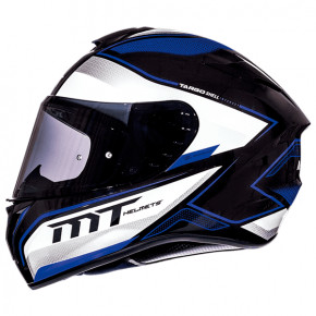  MT Helmets TARGO INTERACT A6 Gloss Pearl Blue 3XL