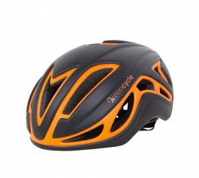  Green Cycle Jet L Black/Orange Matte (HEL-25-46)