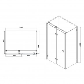   Volle De la Noche 1200x900x2000 10-40-195L-black 3