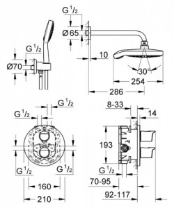   Grohe Grohtherm 2000 34283001 3