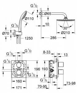   Grohe Grohtherm 3000 Cosmopolitan 34408000 3