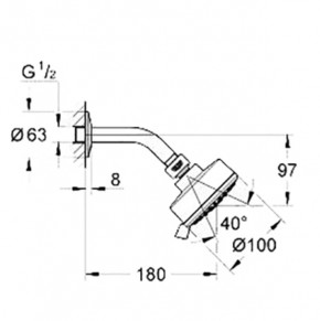   Grohe New Tempesta Cosmopolitan 100 3