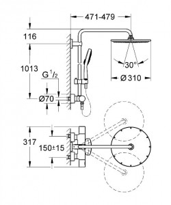   Grohe Rainshower 27968000 4