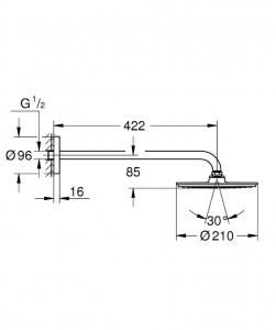   Grohe Rainshower Cosmopolitan 26171000 3