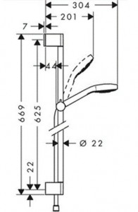   Hansgrohe Croma Select S Multi 26560400 3