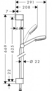   Hansgrohe Crometta 100 Vario   26651400 3