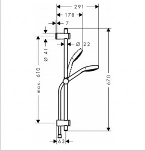   Hansgrohe MySelect E Multi 26713400 3