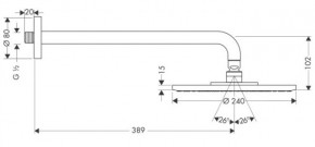   Hansgrohe Raindance 240 Air 27474000 3