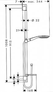   Hansgrohe Raindance Select E 150   27857000 3