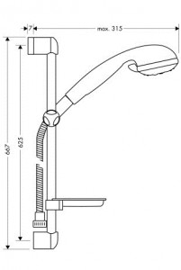   Hansgrohe Unica/Club Variojet  3