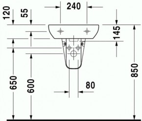  Duravit D-Code 4534  (7054500002) 4