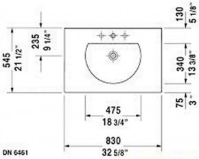  Duravit Darling 8354.5  (499830000) 4