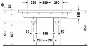   Duravit Starck 3 13048.5  (332130000) 4