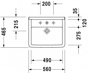  Duravit Starck 3 5646  (302560000) 3