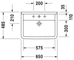  Duravit Starck 3 6548.5  (300650000) 3