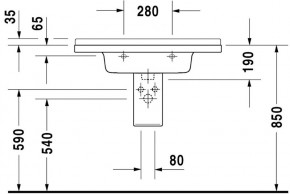  Duravit Starck 3 8545  (304800000) 5