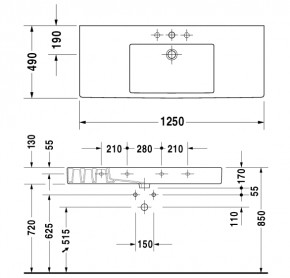  Duravit Vero 12549  (329120000) 3