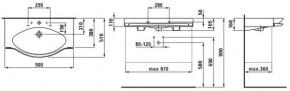  Laufen Palace 90x51  (H8127020001041) 3