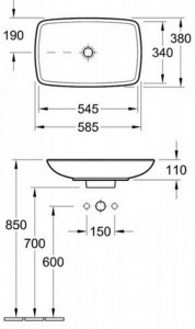  Villeroy & Boch Loop & Friends 58,5*38 51540001 3