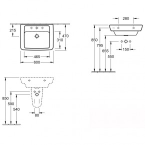  60*47 Villeroy&Boch Verity Design 51036001 3