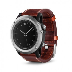 - Garmin Fenix 3 Sapphire Silver with Leather Band (010-01338-62) 3