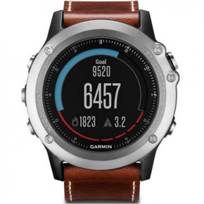 - Garmin Fenix 3 Sapphire Silver with Leather Band (010-01338-62) 4