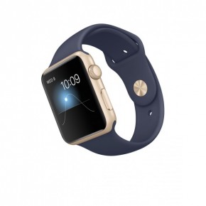 - Apple Watch Sport 42mm Gold Aluminum Case with Midnight Blue Sport Band CPO (MLC72) 3